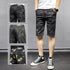 Men's Camouflage Relaxed Casual Urban Jean Denim Shorts