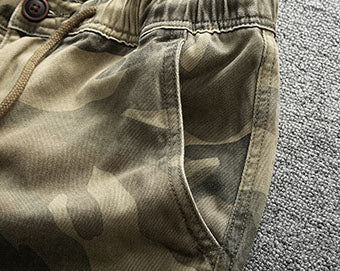 Men's Camouflage Straight Leg Cargo Shorts
