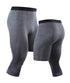Men's Capri One Leg Compression Tights Pants for Basketball