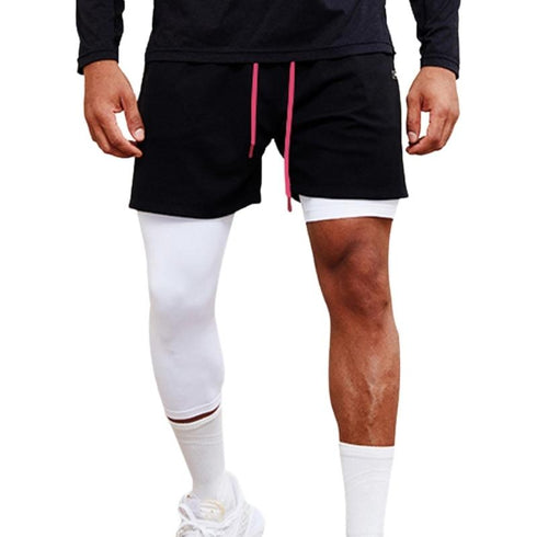 Men's Capri One Leg Compression Tights Pants for Basketball