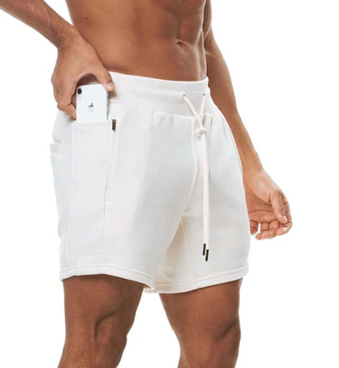 Men's Casual Bodybuilding Training Fitness Cotton Shorts