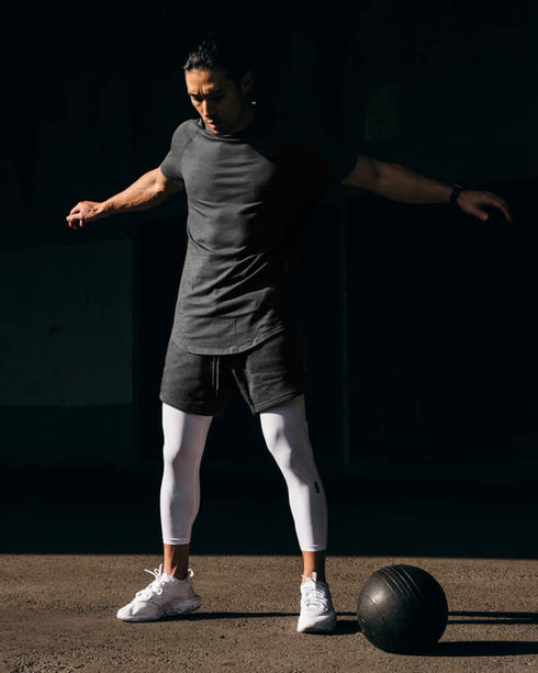 Men's Casual Bodybuilding Training Fitness Cotton Shorts