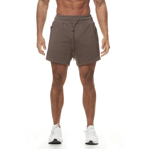Men's Casual Bodybuilding Training Fitness Cotton Shorts