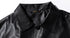 Men's Casual Bomber Faux Leather Plus Size Jacket