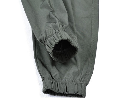 Men's Casual Cargo Pants with Elastic Waistband