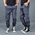 Men's Casual Cargo Pants with Elastic Waistband