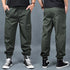Men's Casual Cargo Pants with Elastic Waistband