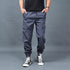 Men's Casual Cargo Pants with Elastic Waistband