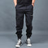 Men's Casual Cargo Pants with Elastic Waistband