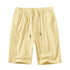 Men's Casual Classic Elastic Waist Shorts with Drawstring