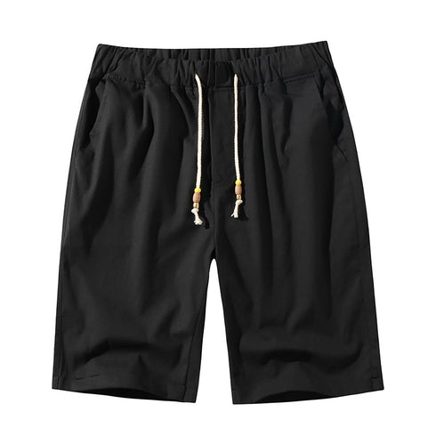 Men's Casual Classic Elastic Waist Shorts with Drawstring