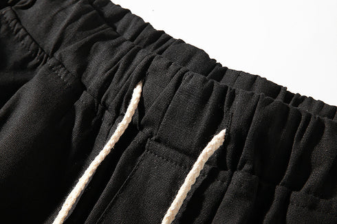 Men's Casual Classic Elastic Waist Shorts with Drawstring