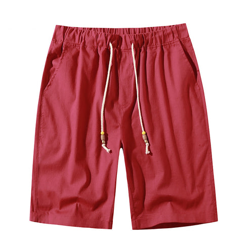 Men's Casual Classic Elastic Waist Shorts with Drawstring