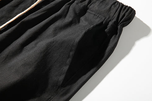 Men's Casual Classic Elastic Waist Shorts with Drawstring