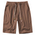 Men's Casual Classic Elastic Waist Shorts with Drawstring