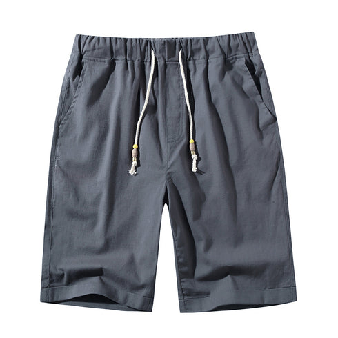 Men's Casual Classic Elastic Waist Shorts with Drawstring