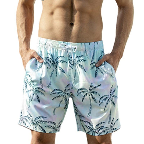 Men's Casual Classic Fit Summer Beach Shorts with Lined