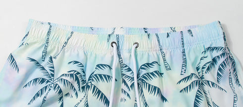 Men's Casual Classic Fit Summer Beach Shorts with Lined