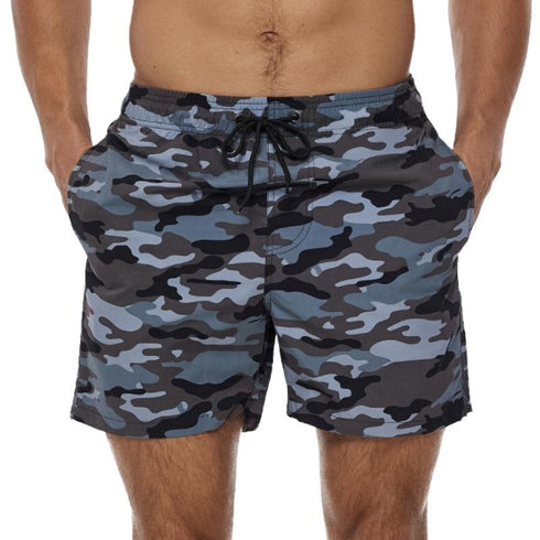 Men's Casual Classic Fit Water Resistant Swim Board Shorts