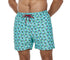 Men's Casual Classic Fit Water Resistant Swim Board Shorts