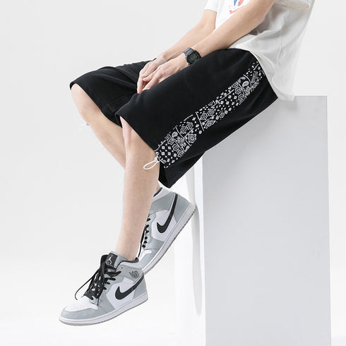 Men's Casual Cotton Athletic Fitness Drawstring Shorts