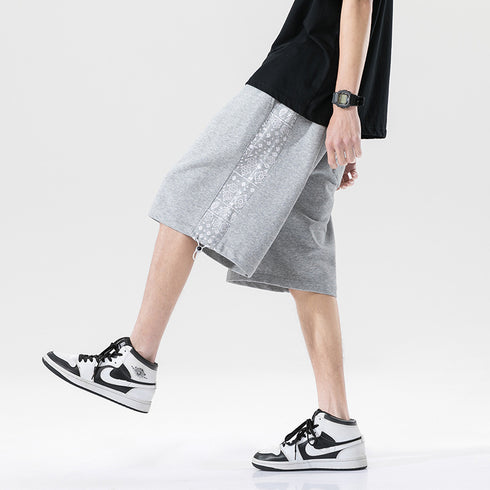 Men's Casual Cotton Athletic Fitness Drawstring Shorts