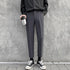 Men's Casual Cropped Ankle-Length Dress Pants