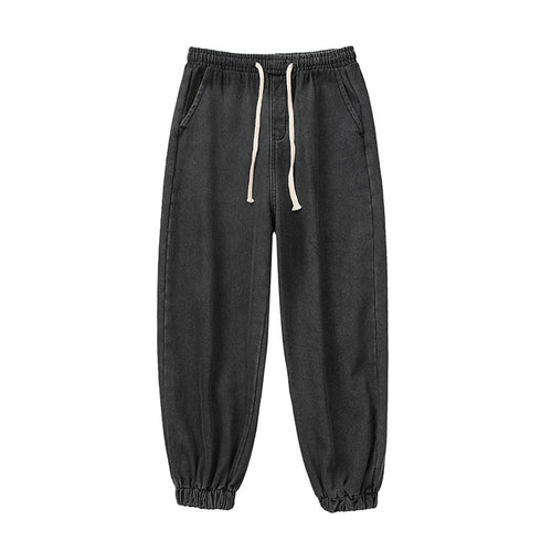 Men's Casual Drawstring Jogger Straight Leg Athletic Pants