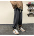 Men's Casual Drawstring Jogger Straight Leg Athletic Pants
