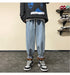 Men's Casual Drawstring Jogger Straight Leg Athletic Pants