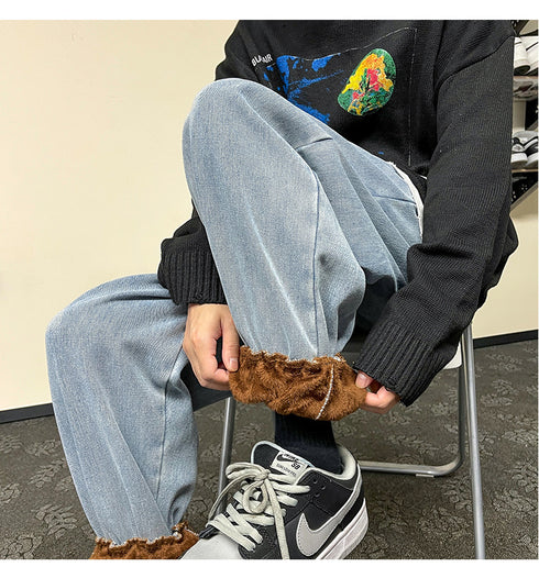 Men's Casual Drawstring Jogger Straight Leg Athletic Pants