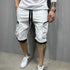 Men's Casual Elastic Waistband Relaxed Fit Cargo Shorts