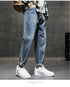 Men's Casual Harem Jogger Jeans Denim Pants