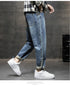 Men's Casual Harem Jogger Jeans Denim Pants