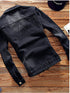 Men's Plus Size Slim Fit Casual Long Sleeve Button Denim Jackets