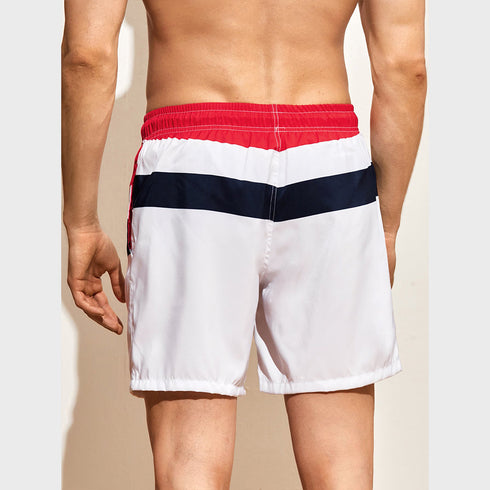 Men's Casual Loose Quick Dry Drawstring Swim Trunks