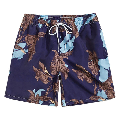 Men's Casual Loose Quick Dry Drawstring Swim Trunks