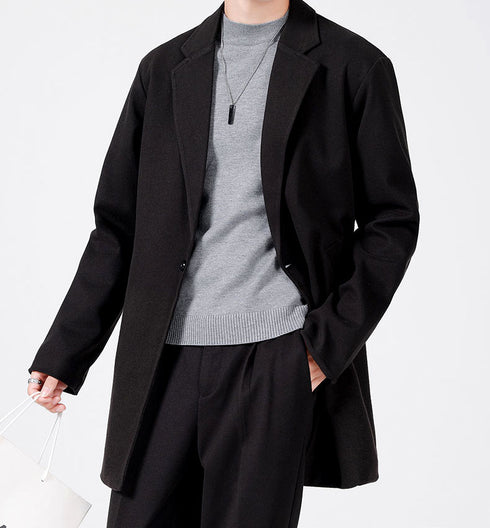 Men's Casual One Button Plus Size Suit Jacket for Daily