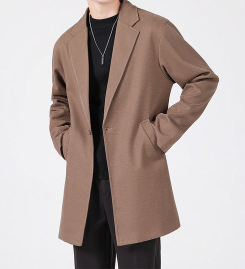 Men's Casual One Button Plus Size Suit Jacket for Daily