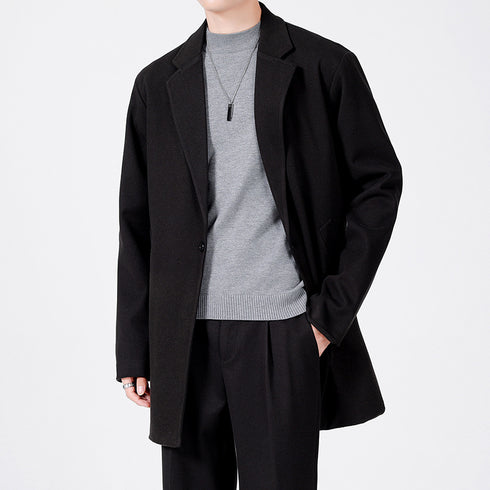 Men's Casual One Button Plus Size Suit Jacket for Daily