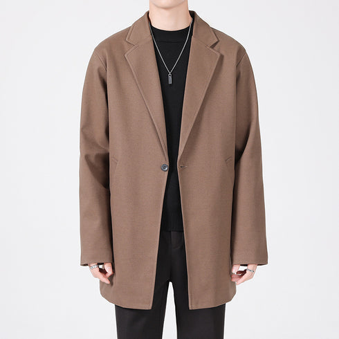 Men's Casual One Button Plus Size Suit Jacket for Daily