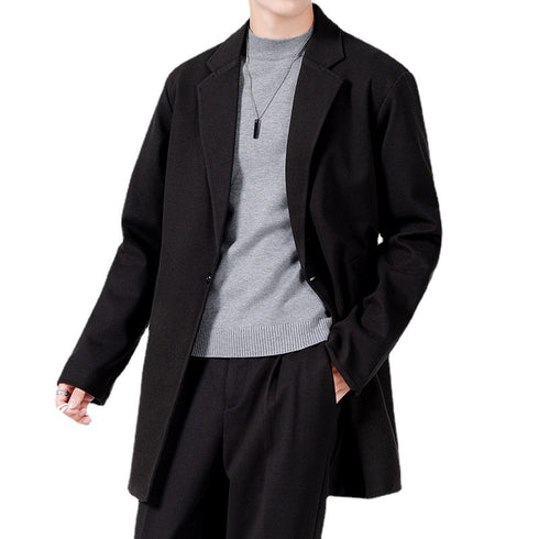 Men's Casual One Button Plus Size Suit Jacket for Daily
