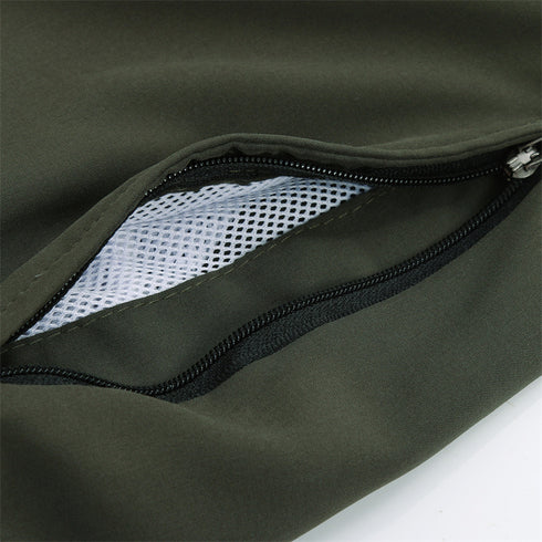 Men's Casual Outdoor Sports Training Shorts with Zip Pockets