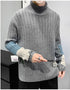 Men's Casual Plus Size Long Sleeve Turtleneck Pullover Sweaters