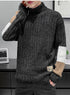 Men's Casual Plus Size Long Sleeve Turtleneck Pullover Sweaters