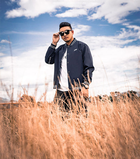 Men's Casual Plus Size Warm Padded Baseball Jacket