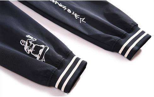 Men's Casual Plus Size Warm Padded Baseball Jacket