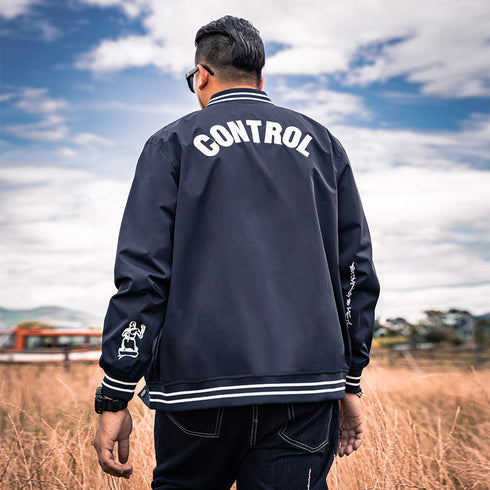 Men's Casual Plus Size Warm Padded Baseball Jacket