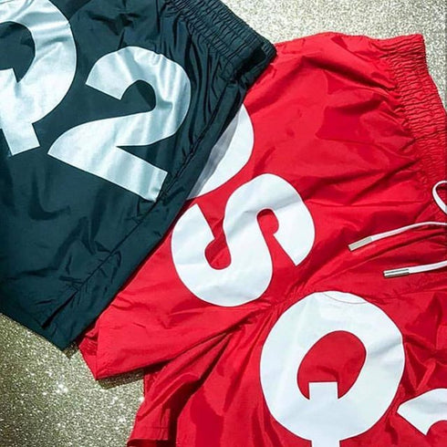 Men's Casual Printed Beach Shorts with Pocket