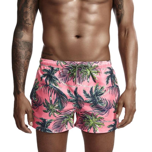 Men's Casual Printed Quick Dry Funny Beach Shorts